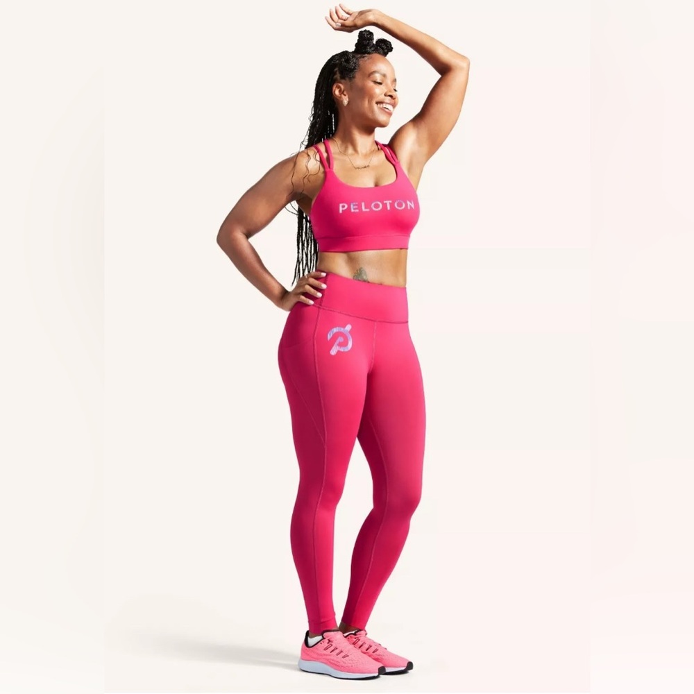 PELOTON Women’s Move Mission Tulip Hem Legging Pink Size Small